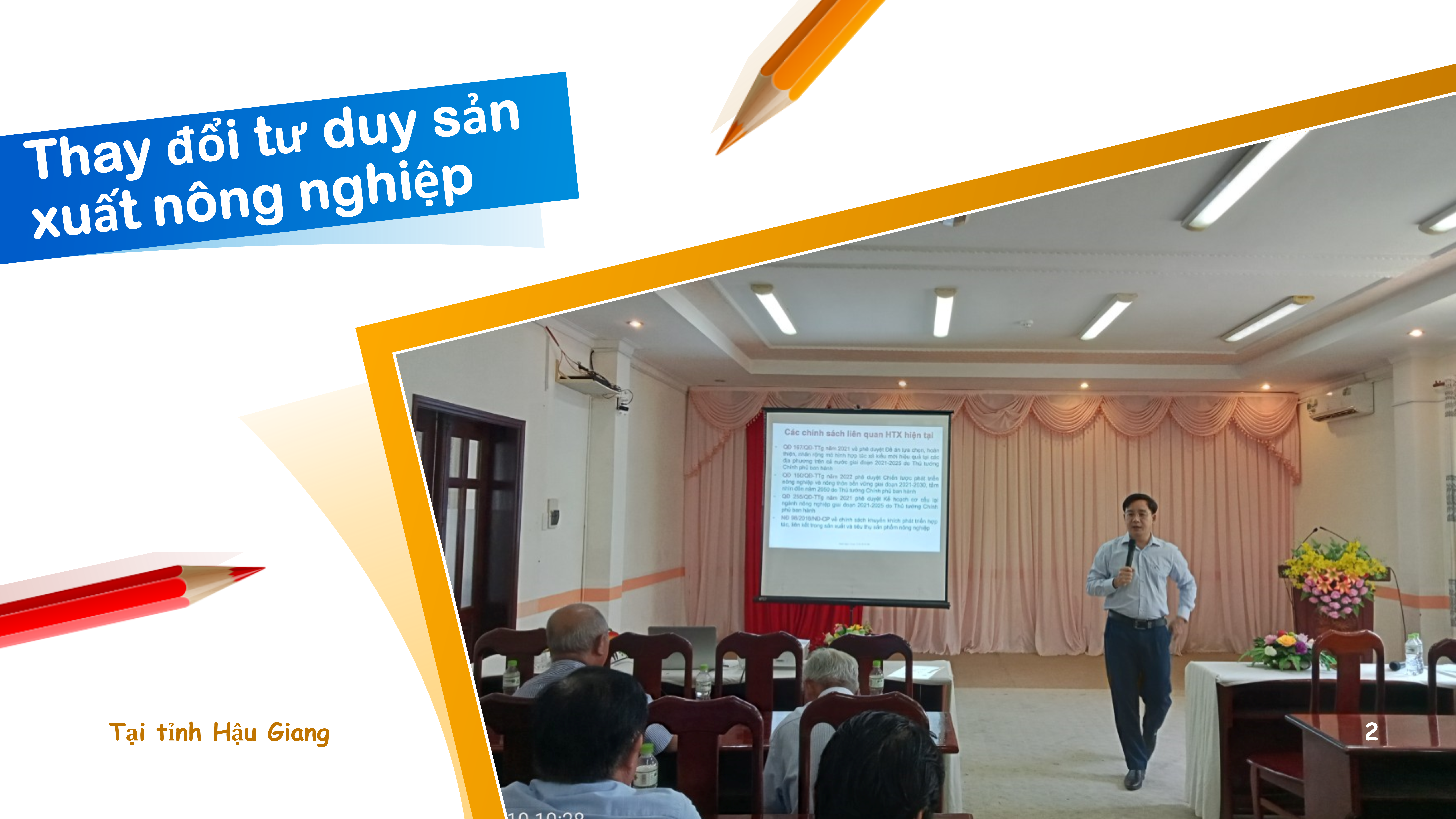 Thay đổi tư duy sản xuất nông nghiệp sang kinh tế nông nghiệp. Vai trò, nhiệm vụ của Tổ khuyến nông cộng đồng gắn với chiến lược ngành nông nghiệp tại tỉnh Hậu Giang