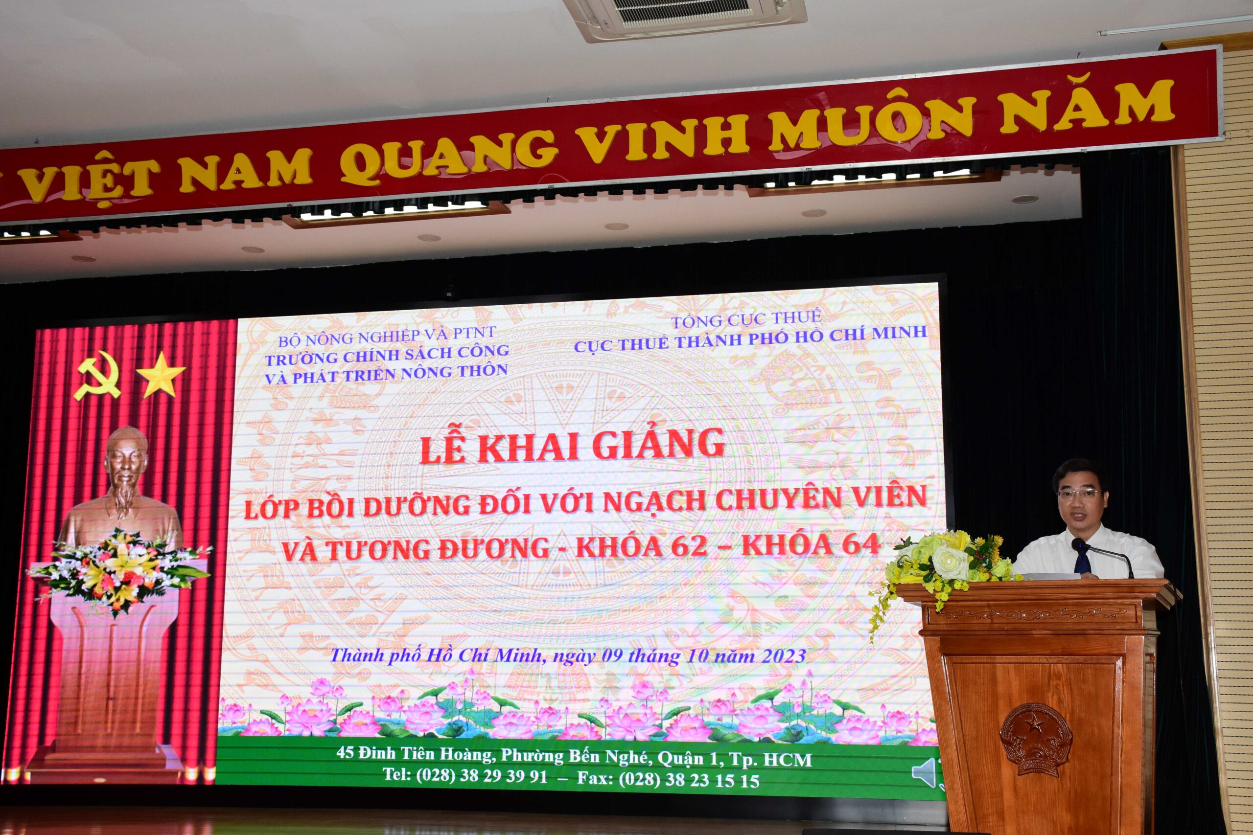 Lễ khai giảng các lớp Bồi dưỡng ngạch chuyên viên khóa 62 – 63 – 64