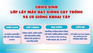 Trường Chính sách công và Phát triển nông thôn chiêu sinh lớp bồi dưỡng ngắn hạn