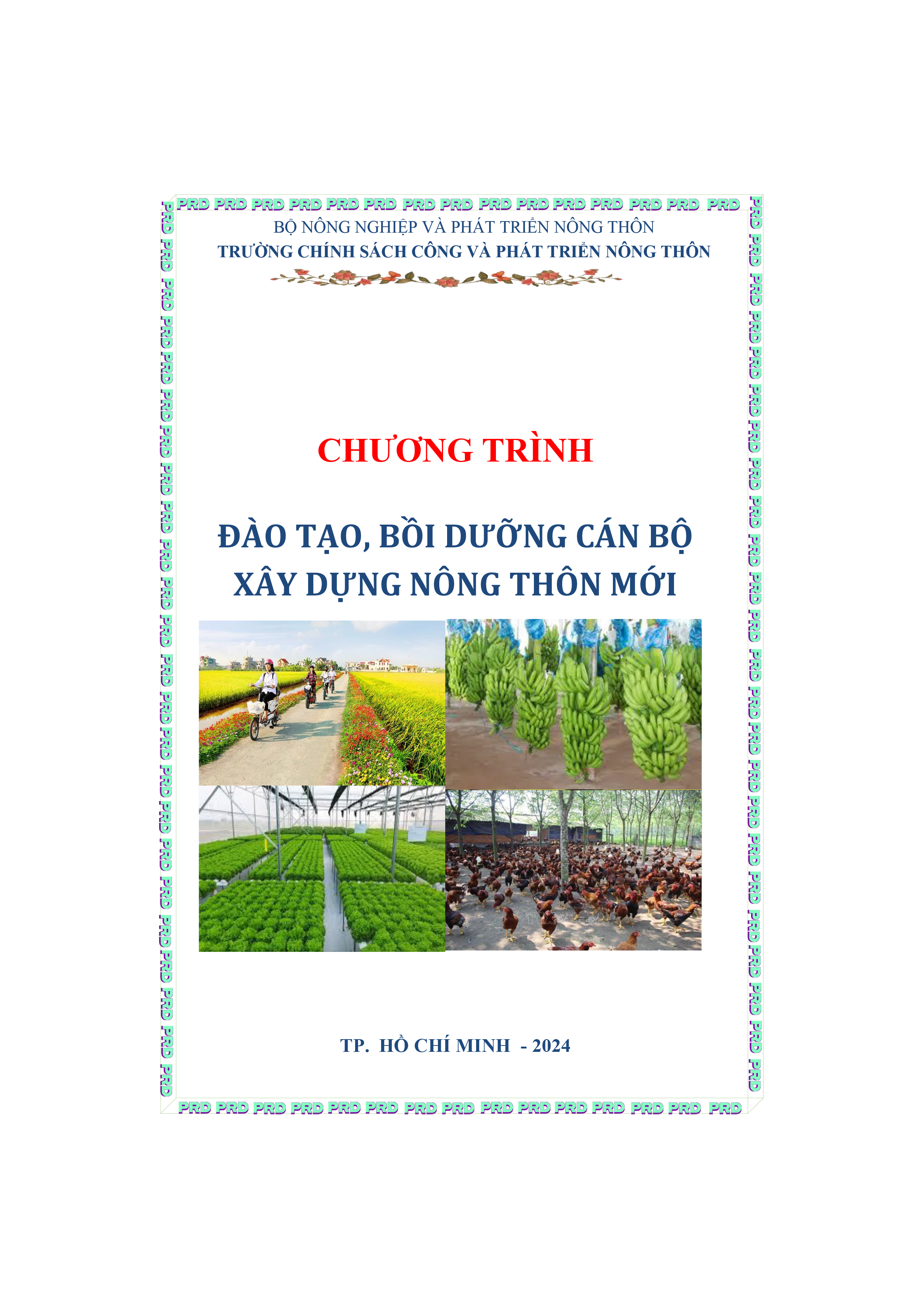 Đào tạo, bồi dưỡng chương trình xây dựng nông thôn mới năm 2024