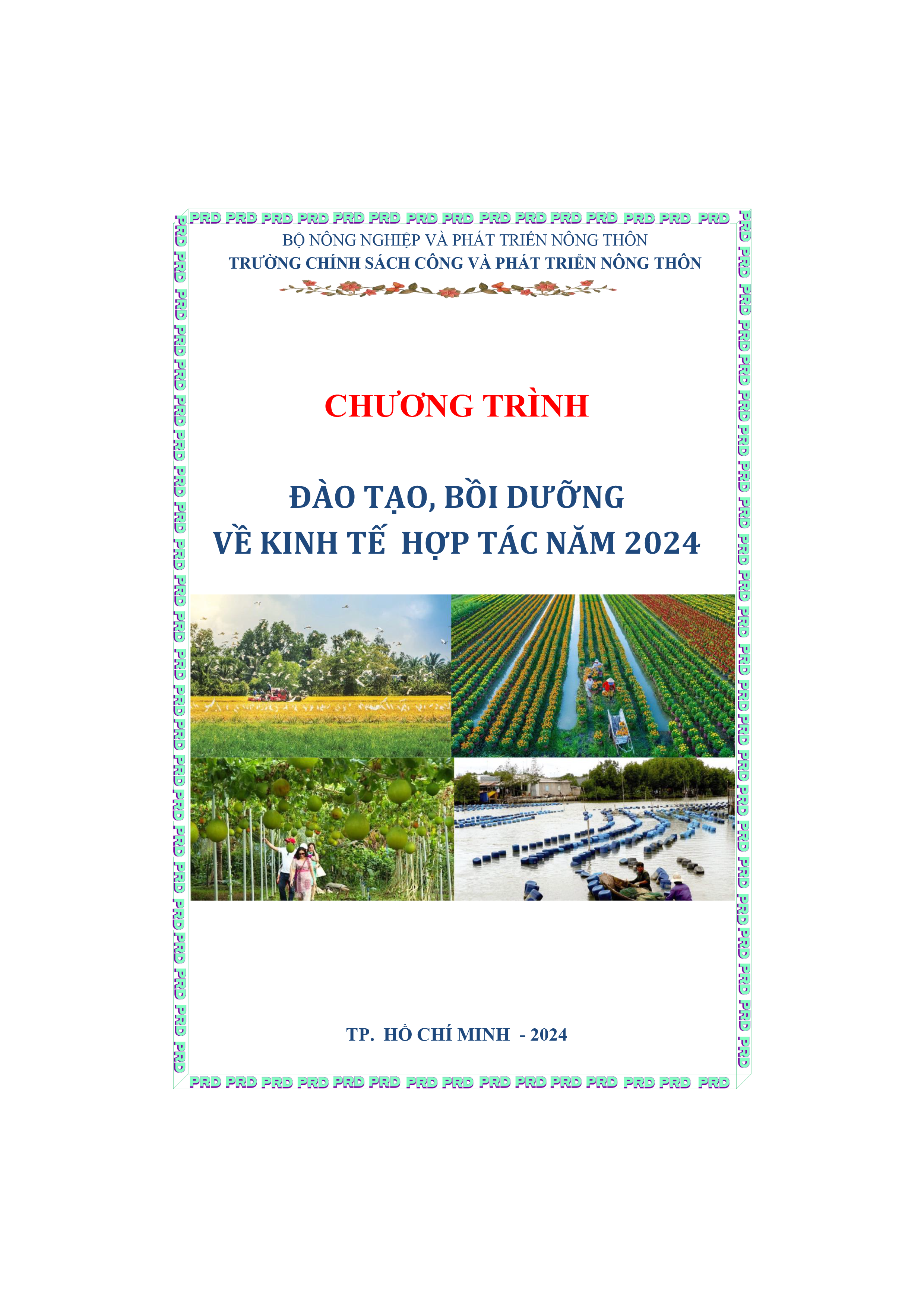 Chương trình đào tạo, bồi dưỡng về lĩnh vực  kinh tế hợp tác năm 2024