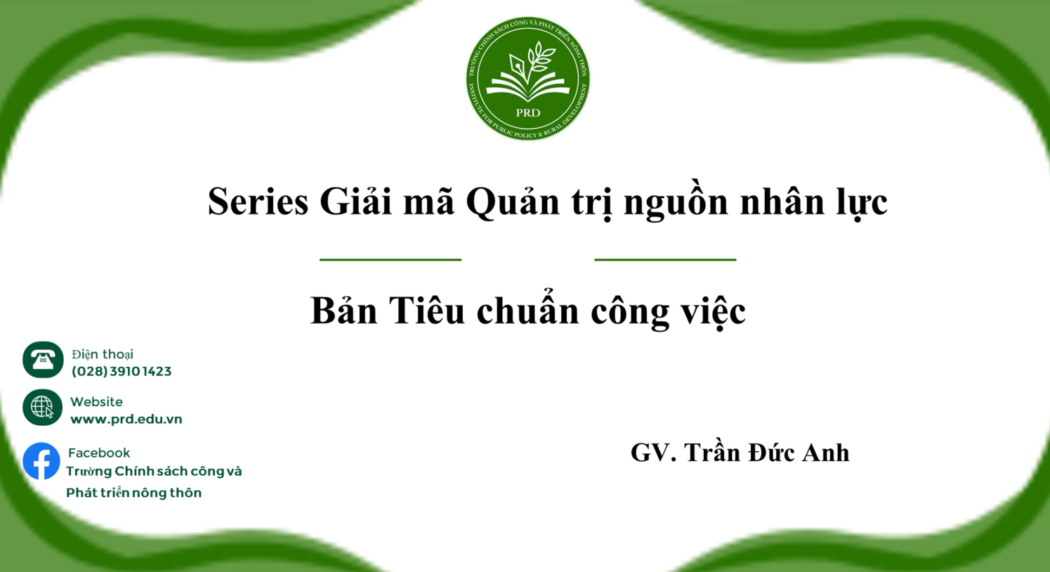 Bản Tiêu Chuẩn Công Việc