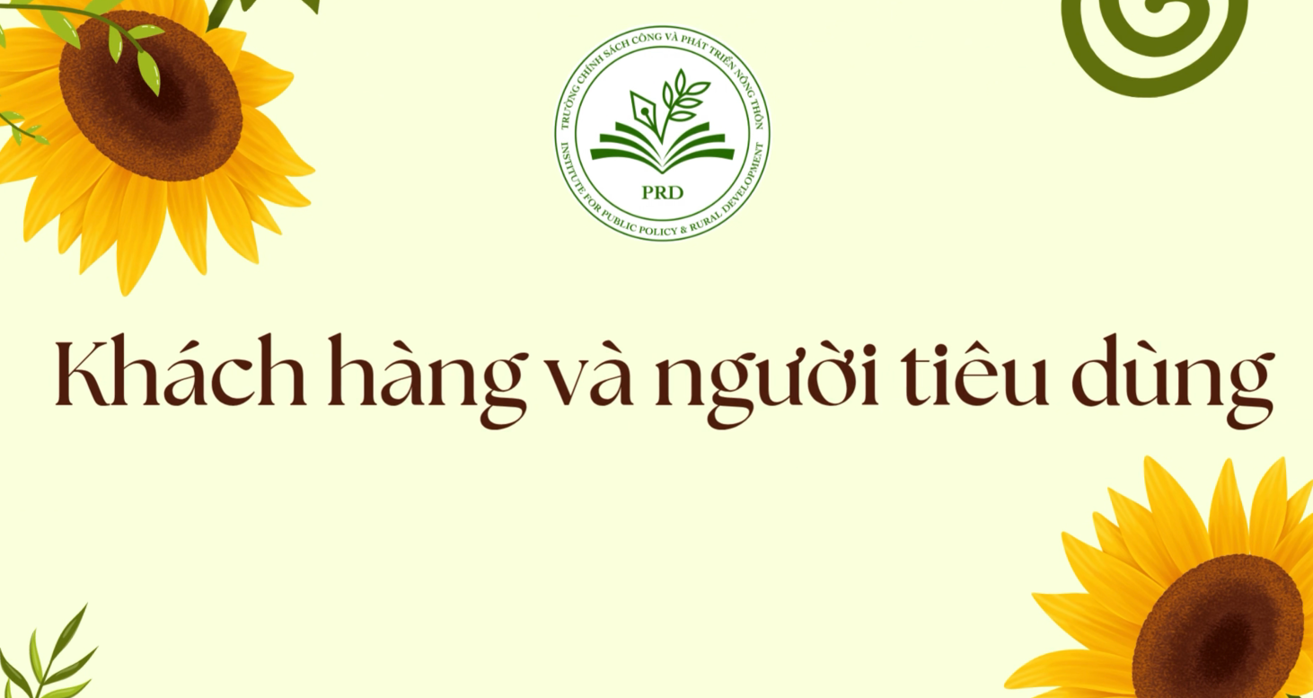 Khách hàng và người tiêu dùng