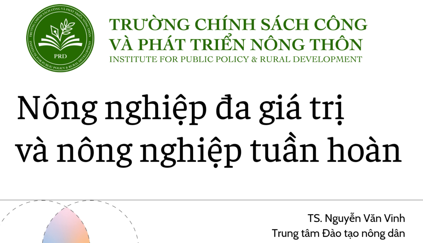 Nông nghiệp tuần hoàn và nông nghiệp đa giá trị