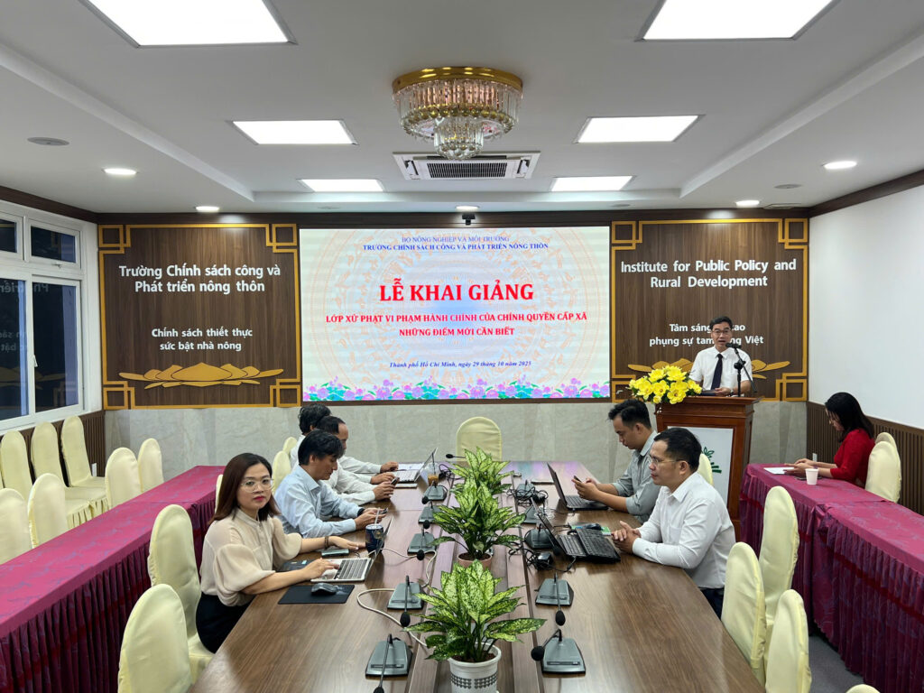 Lễ khai giảng lớp xử phạt vi phạm hành chính của chính quyền cấp xã - Những điểm mới cần biết