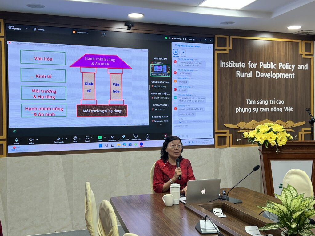 Hình ảnh lớp học trực tuyến Lớp Quản trị văn hóa xã hội