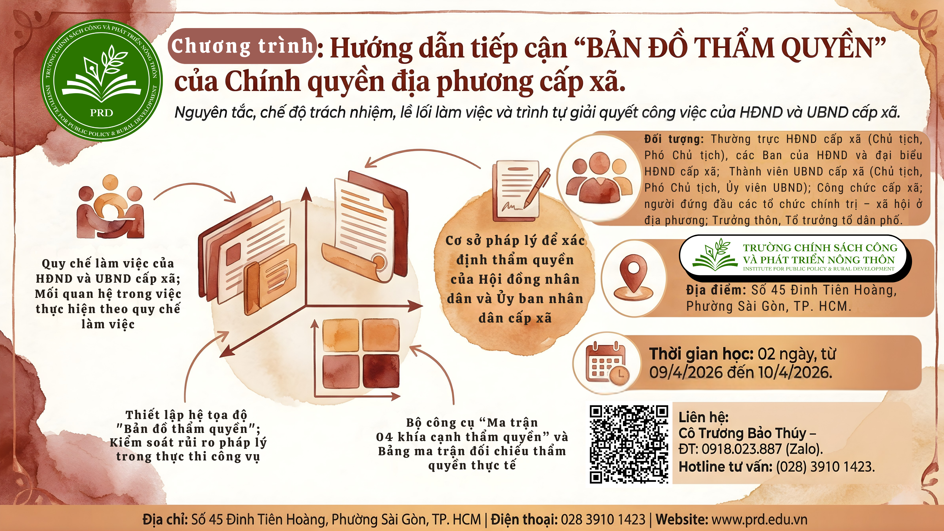 Khai giảng lớp bồi dưỡng “Bản đồ thẩm quyền” cho cán bộ cấp xã theo Nghị định mới 2026