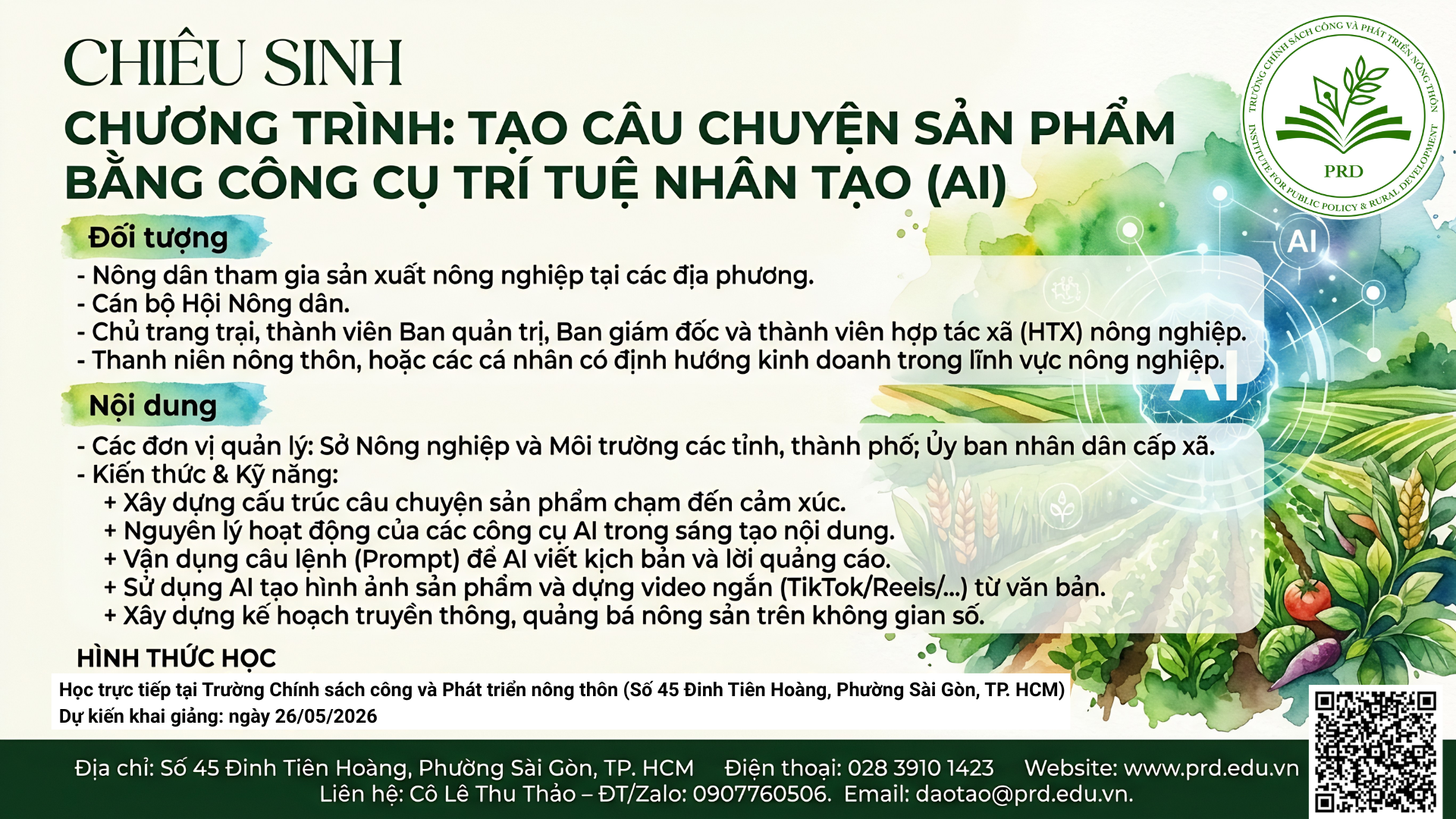 🚀 Chiêu sinh chương trình tạo câu chuyện sản phẩm bằng công cụ trí tuệ nhân tạo AI