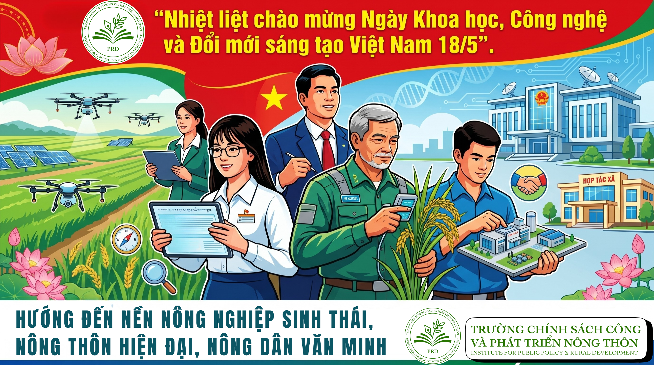 Nhiệt liệt chào mừng Ngày Khoa học, Công nghệ và Đổi mới sáng tạo Việt Nam 18/5: Động Lực Kiến Tạo Phát Triển Nông Thôn 2026