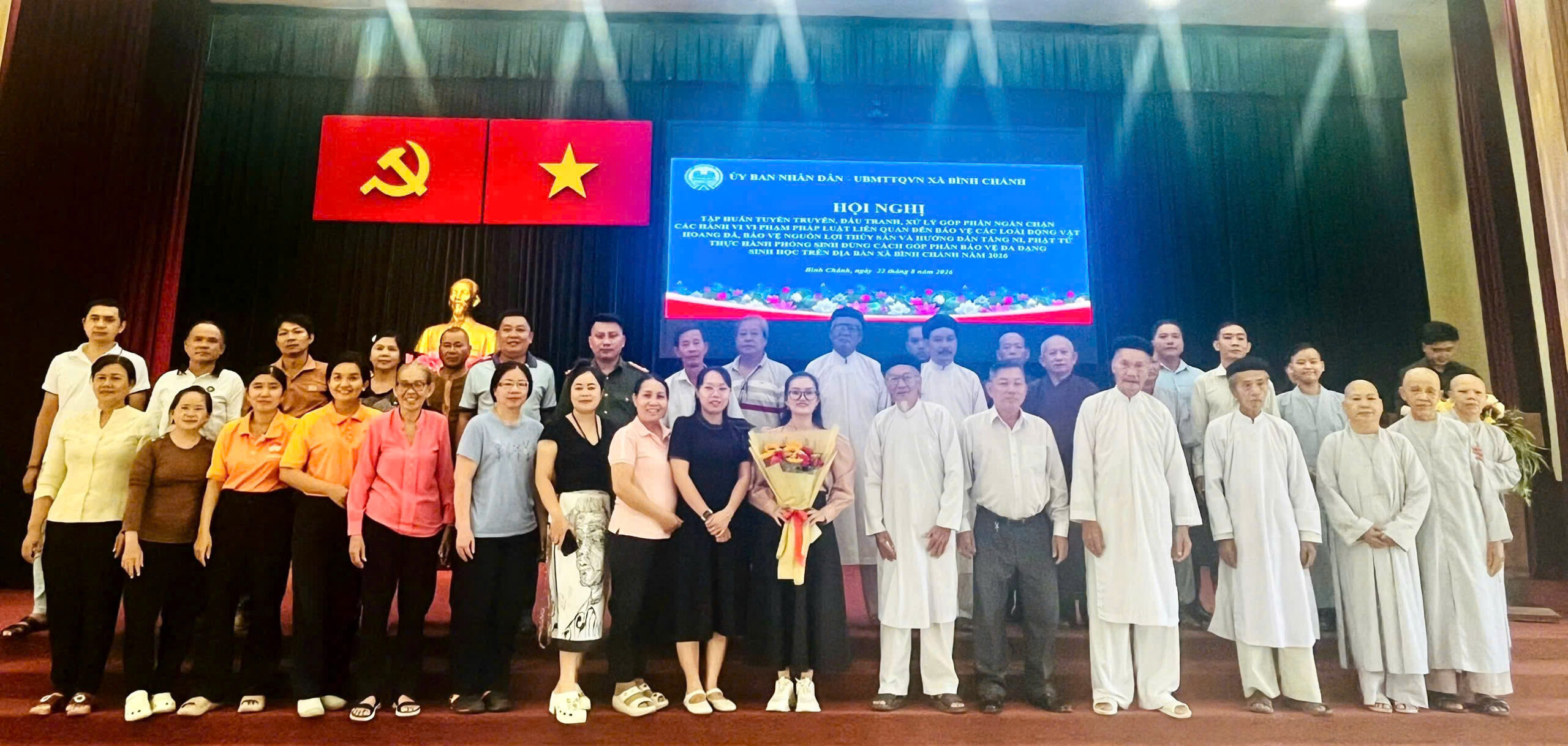 Lớp tập huấn bảo vệ động vật hoang dã, nguồn lợi thủy sản và hướng dẫn phóng sinh đúng cách