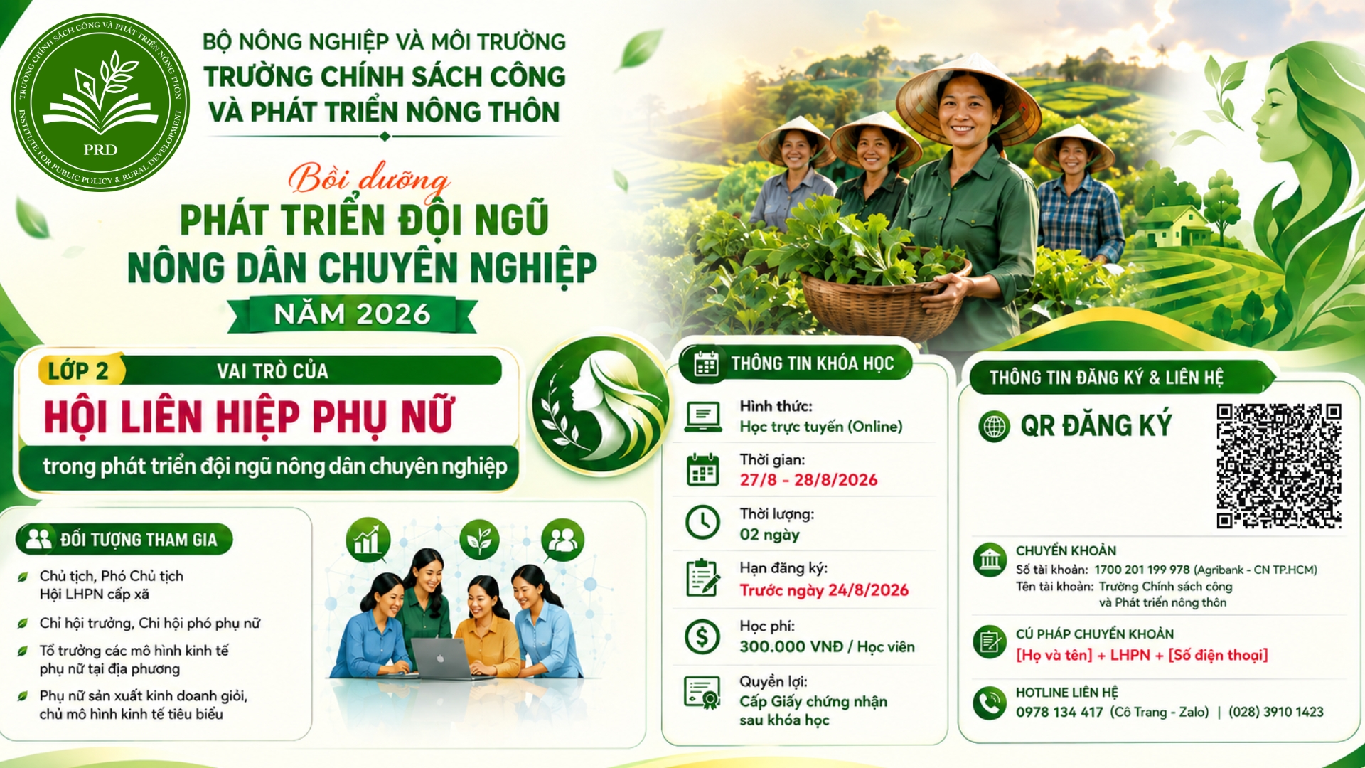 Chiêu Sinh Lớp Bồi Dưỡng: Vai Trò Của Hội Liên Hiệp Phụ Nữ Trong Phát Triển Đội Ngũ Nông Dân Chuyên Nghiệp
