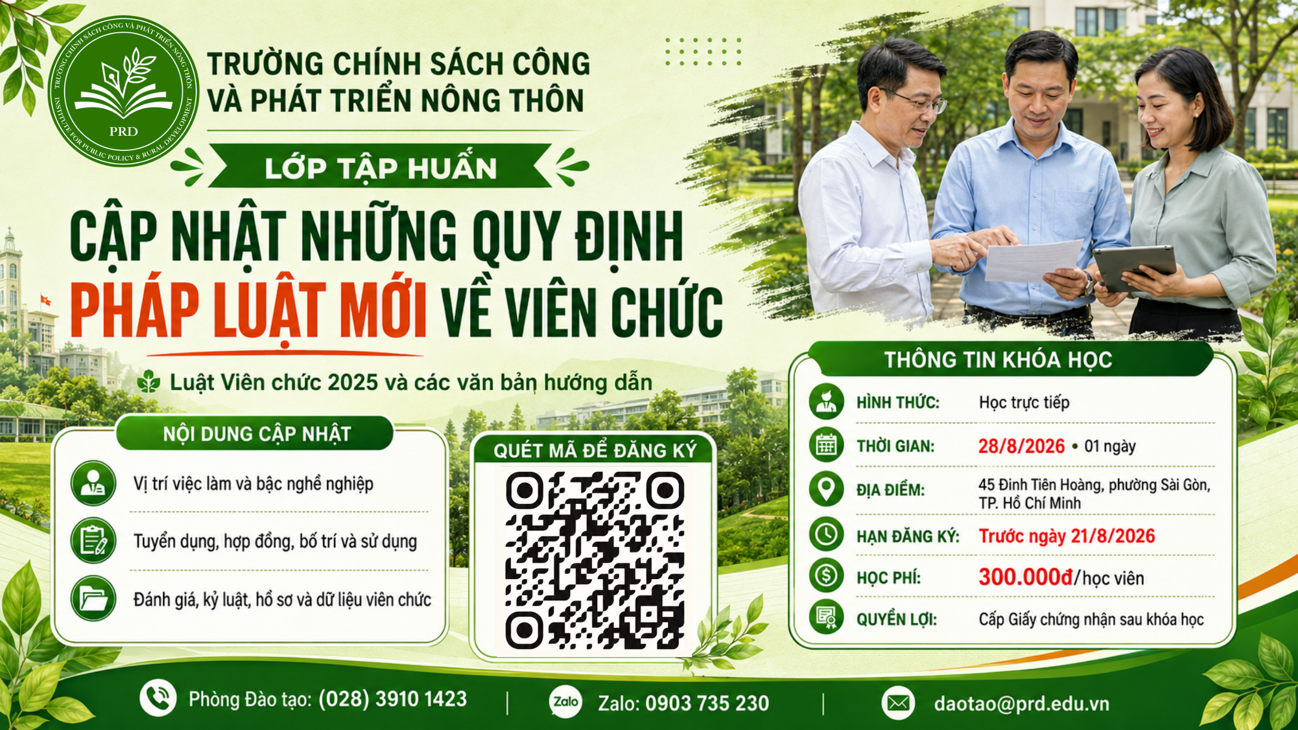Khóa Tập Huấn: Cập Nhật Những Quy Định Mới Về Viên Chức